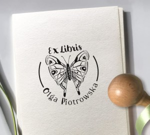 Exlibris personalizowany - MOTYL