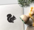 wiewiórka pieczątka drewniana 3,5 cm średnicy