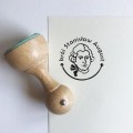 Król Stanisław August - stempel drewniany