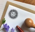 Pieczątka adresowa personalizowana Antyczne Słońce, stempel z adresem zwrotnym