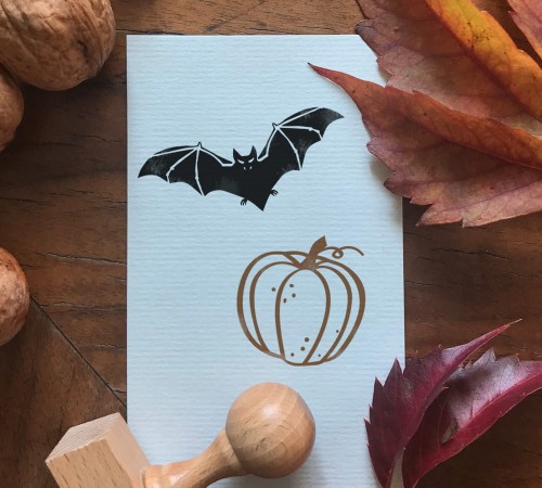 nietoperz i dynia na Halloween