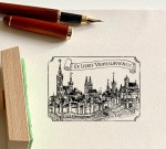 Panorama Wrocławia - pieczęć personalizowana