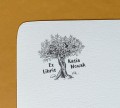Drzewo oliwne na stemplu exlibris