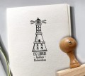 Wysoka latarnia morska - stempel exlibris