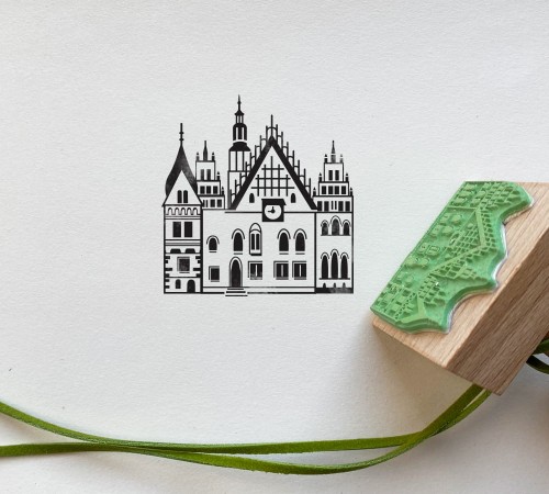 Drewniany Stempel Ratusz we Wrocławiu