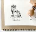 Tyranozaur pieczątka do personalizacji, pieczątka do stemplowania książek
