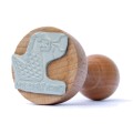 Stempel drewniany ze smokiem wawelskim z krakowskiej legendy