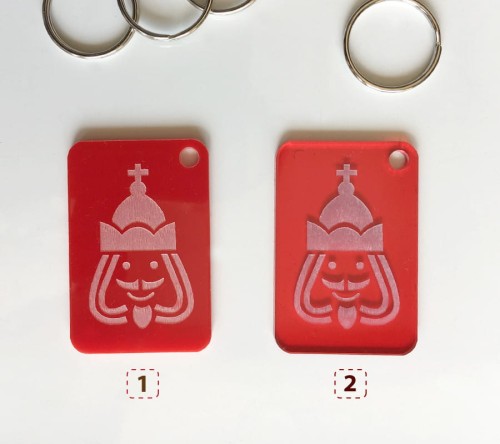 Brelok czerwony z plexi ZYGMUNT III WAZA