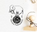 Stempel ex libris personalizowany Słoń Cyrkowy