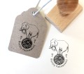Stempel personalizowany ze słoniem cyrkowym.
