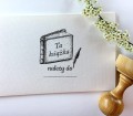 Pieczątka ex libris do książek - TA KSIĄŻKA NALEŻY DO...