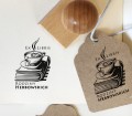 Stempel personalizowany ex libris - HERBATA I KSIĄŻKI
