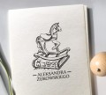 Pieczątka Ex libris z KONIKIEM NA BIEGUNACH