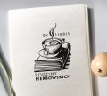 Stempel personalizowany ex libris - HERBATA I KSIĄŻKI